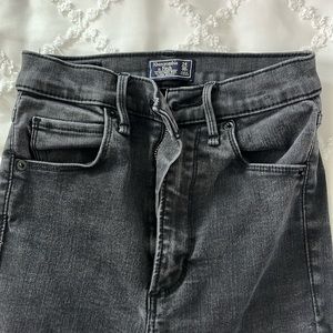 Abercrombie Black Ultra High rise Supper Skinny